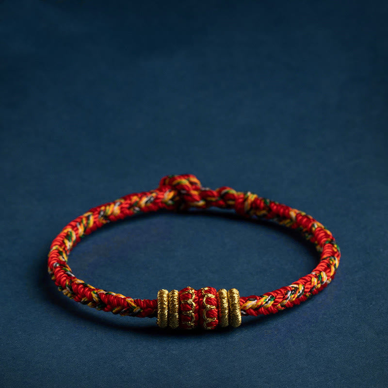Braccialetto intrecciato fatto a mano con Buddha Stones, portafortuna e forza, in Tibet. - image 0