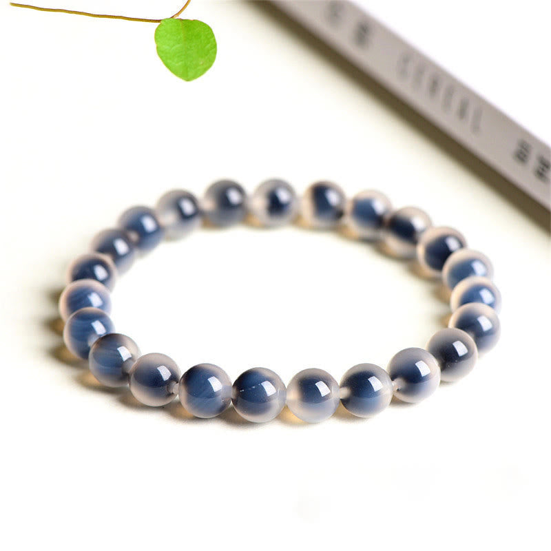 Braccialetto di perline di forza armonia agata caramella colorata naturale Buddha Stones