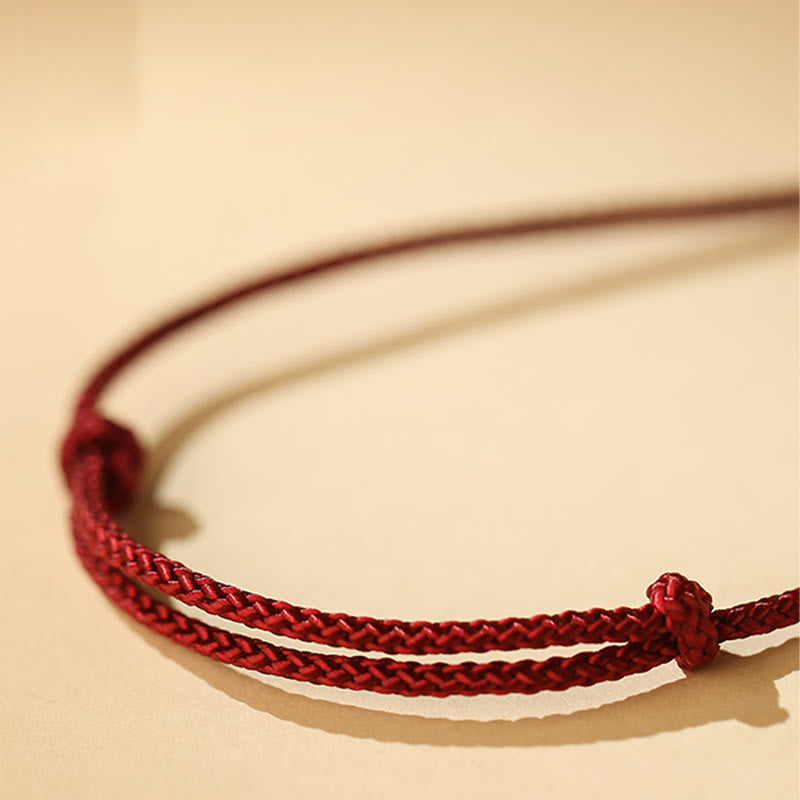 Buddha Stones Tibetano Argento Sterling 925 Zakiram Dea della Ricchezza Protezione Corda Collana Pendente - image 4