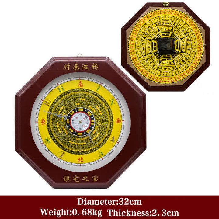 Orologio da parete con mappa energetica Feng Shui Bagua Map Balance - Mappa Bagua e orologio da parete 32 cm - image 5