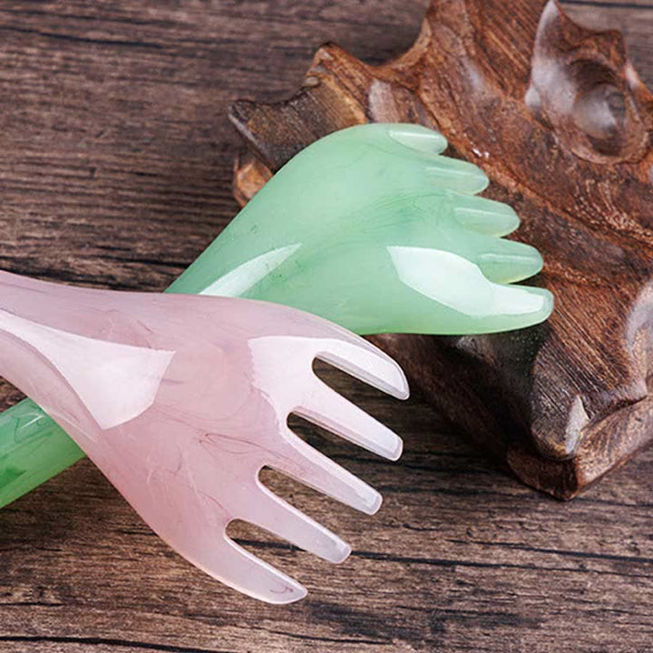 Set di pettini per massaggi Gua Sha in resina