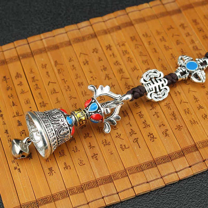 Decorazione da appendere per auto spirituale del Tibet Om Mani Padme Hum Vajra Dorje