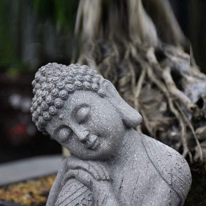 Buddha Stones Meditazione tibetana Benedizione del Buddha Compassione Serenità Decorazione della casa - image 6