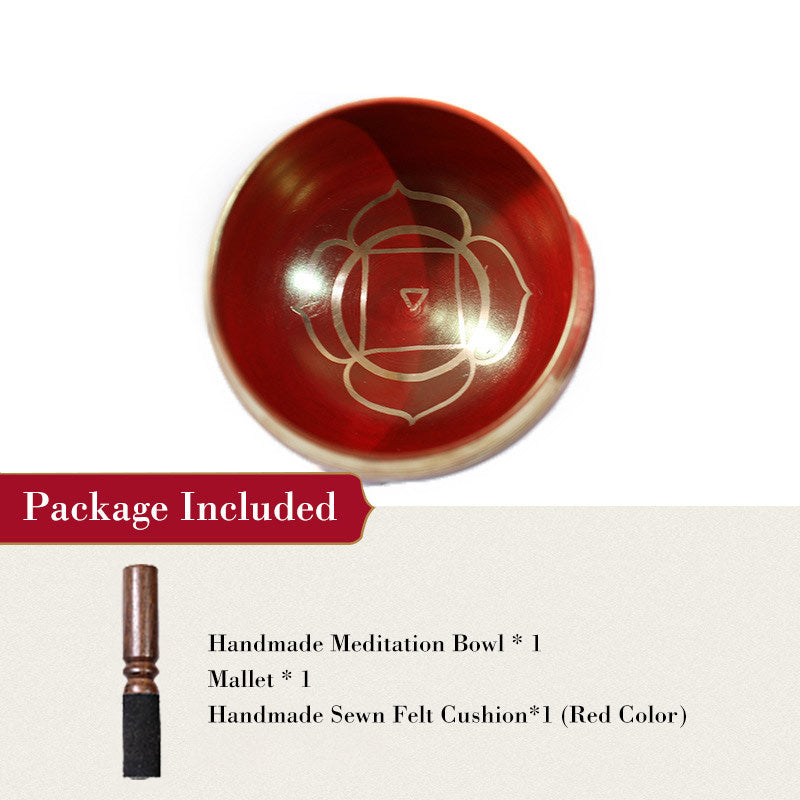 Buddha Stones Tibetan Sound Bowl realizzata a mano per la guarigione dei chakra e la meditazione consapevole. Set di campane tibetane per canto.