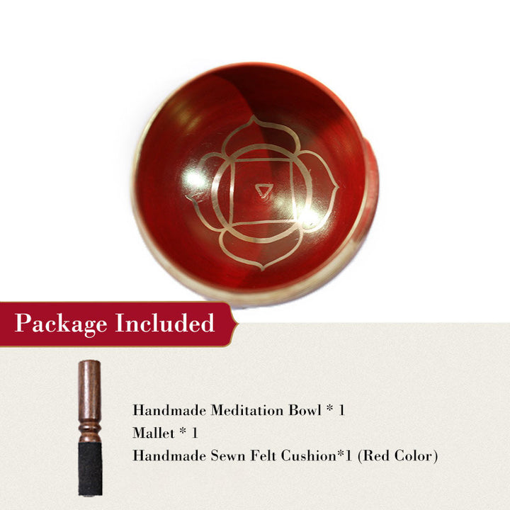 Buddha Stones Tibetan Sound Bowl realizzata a mano per la guarigione dei chakra e la meditazione consapevole. Set di campane tibetane per canto.