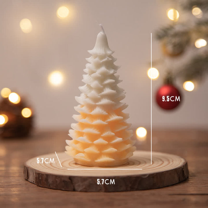 Candela profumata in cera di soia per albero di Natale, regalo per familiari e amici
