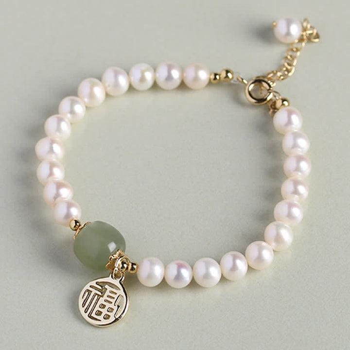 Braccialetto di perle di guarigione della felicità in giada Hetian con perle naturali Buddha Stones