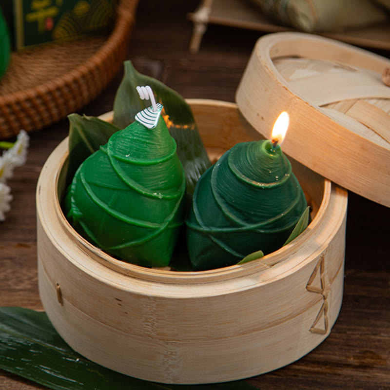 Buddha Stones Dragon Boat Festival Zongzi Modello Candela Profumata Regalo Per Famiglia Amici