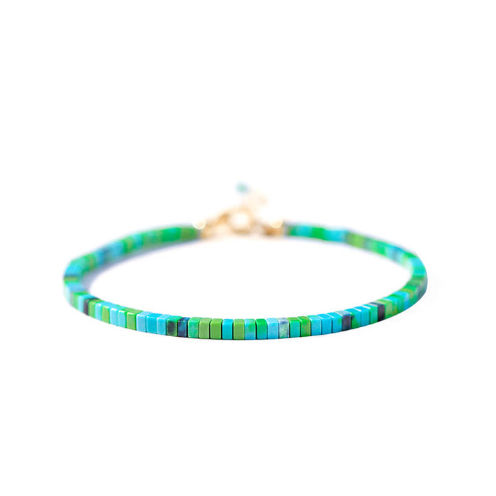 Bracciale a catena con perline turchesi e forza dell'amicizia