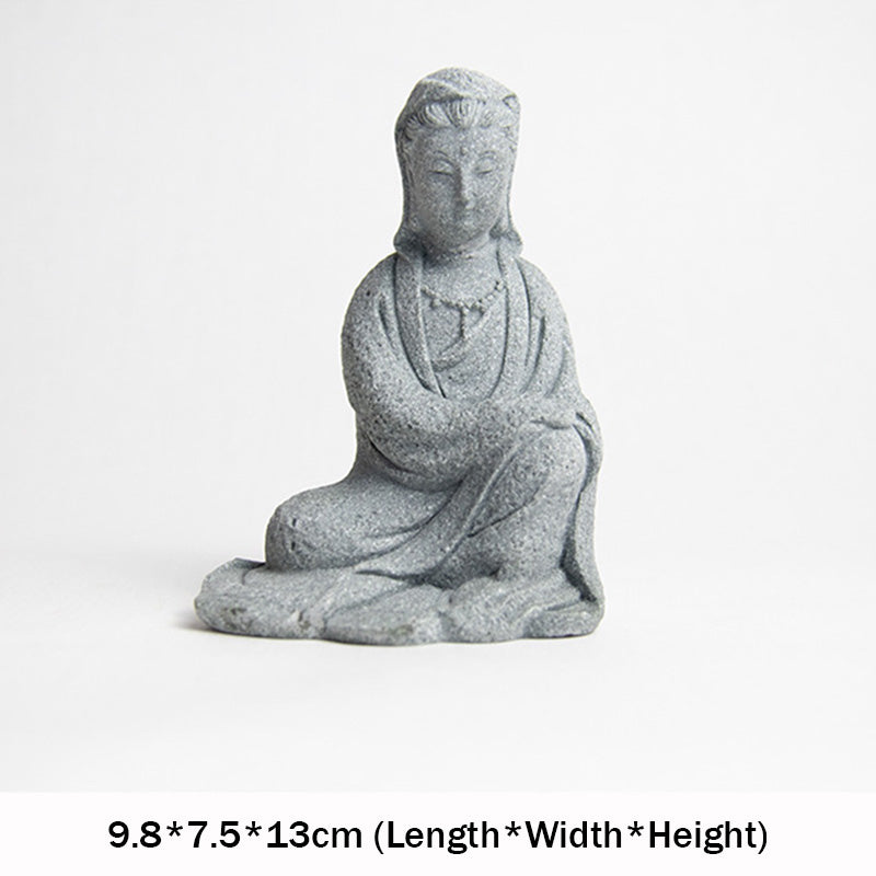 Buddha Stones Avalokitesvara Statua Benedizione Decorazione per la casa - 9,8*7,5*13 cm - image 11