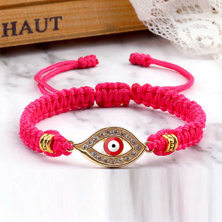 Braccialetto di corda Buddha Stones Evil Eye Keep Away Evil Spirits