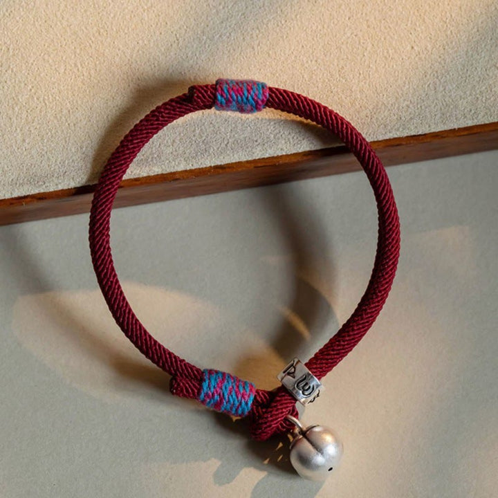 Bracciale intrecciato con Buddha Stones, fatto a mano in argento sterling 925, tibetano, Om Mani Padme Hum, protezione dalla fortuna
