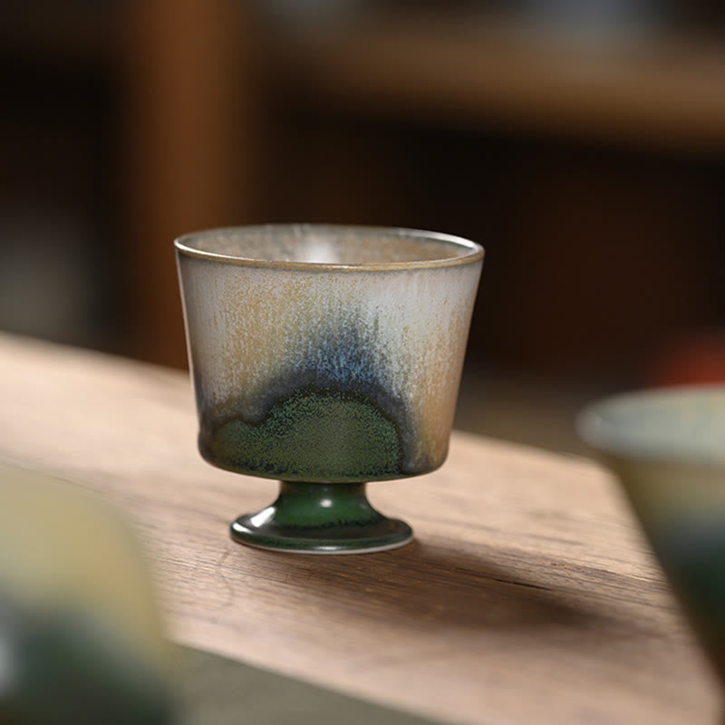 Buddha Stones Fornace d'epoca Forno di trasmutazione Tazza da tè in porcellana Tazza da tè Kung Fu