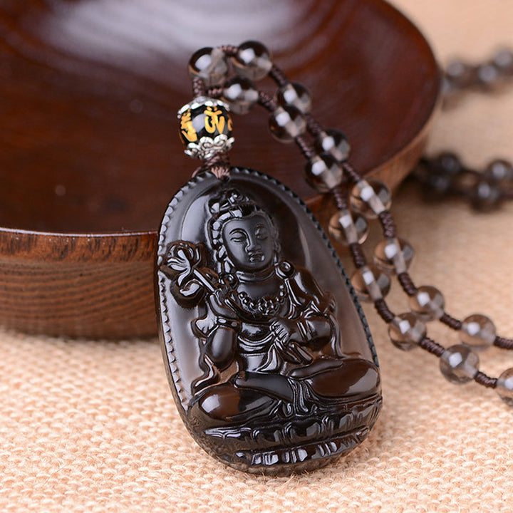 Collana di protezione in ossidiana dello zodiaco cinese