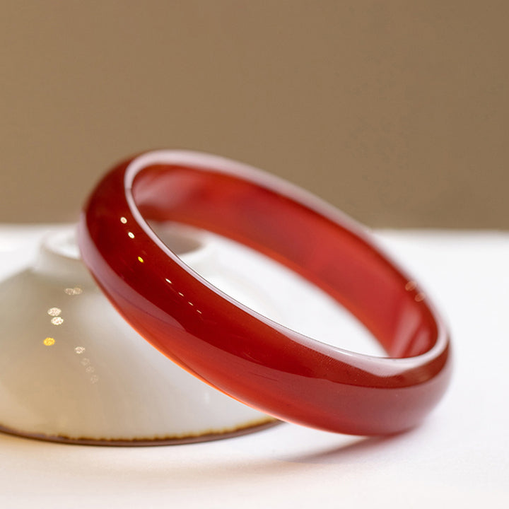 Braccialetto Buddha Stones Natural Red Agate Confidence - 66 mm - image 0