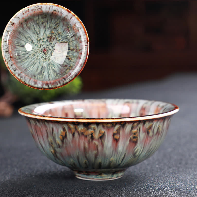 Tazze da tè in ceramica colorata con Buddha Stones, per casa e ufficio - Salmone chiaro - image 64