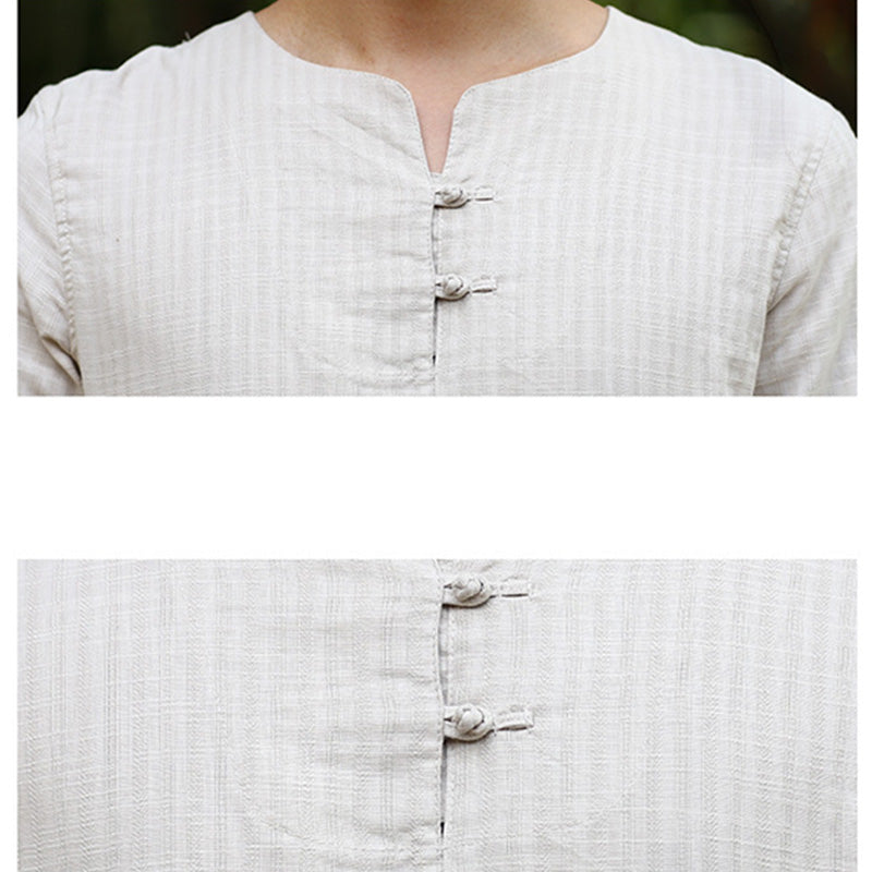 Buddha Stones Meditazione Preghiera Spirituale Zen Pratica Uniforme Abbigliamento Uomo Set - image 9