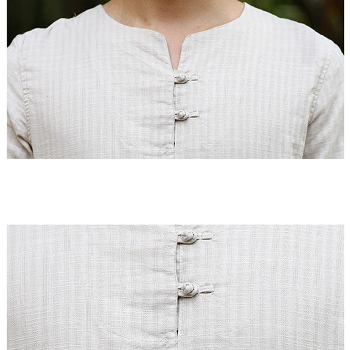 Buddha Stones Meditazione Preghiera Spirituale Zen Pratica Uniforme Abbigliamento Uomo Set - image 9