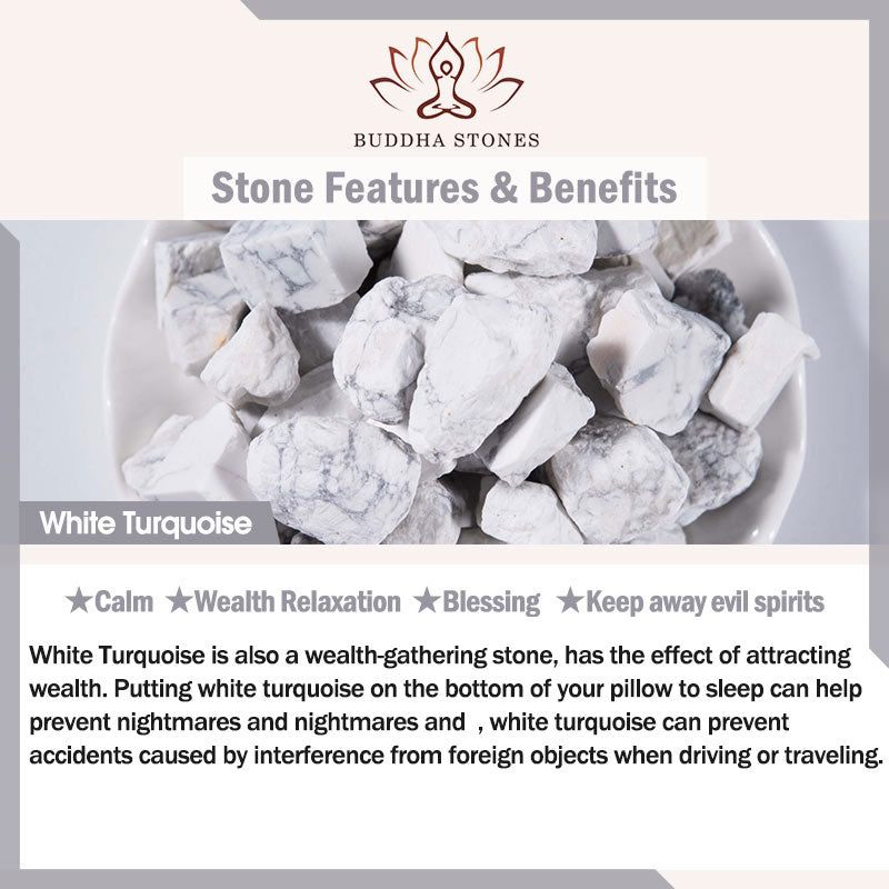 Braccialetto di benedizione con tartaruga marina in pietra naturale Buddha Stones Turchese
