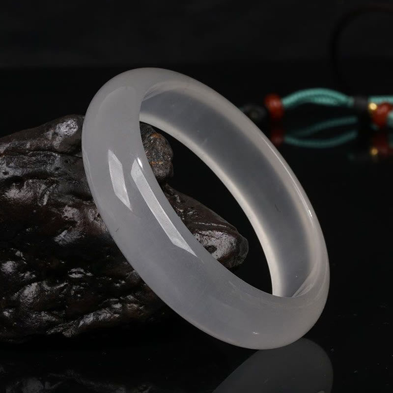 Braccialetto Buddha Stones Naturale Traslucido Seta Dorata Giada Ricchezza Fortuna - image 8