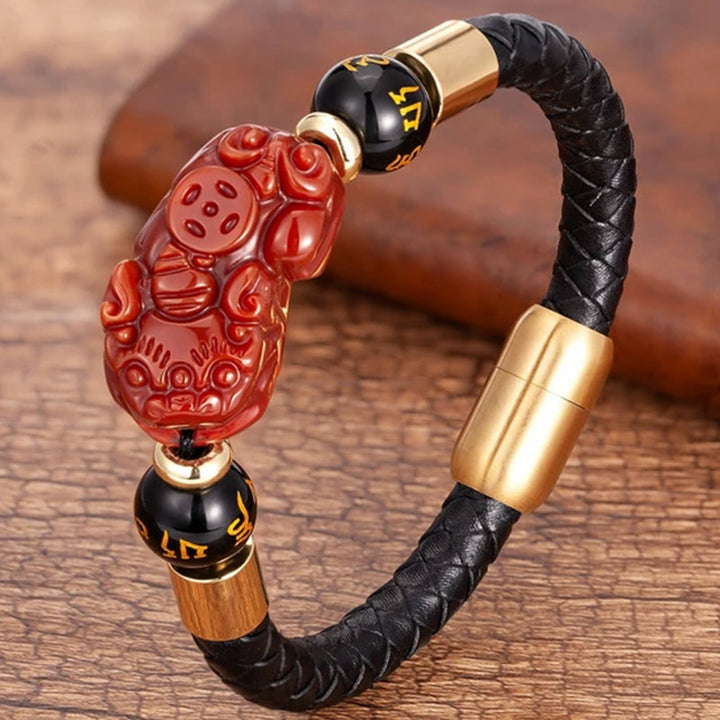 Braccialetto Pixiu con occhio di tigre FengShui