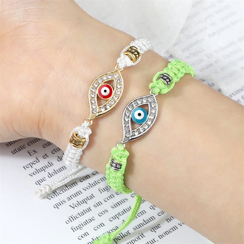 Braccialetto di corda Buddha Stones Evil Eye Keep Away Evil Spirits