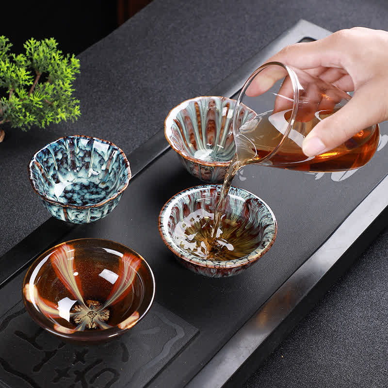 Tazze da tè in ceramica colorata con Buddha Stones, per casa e ufficio - image 1