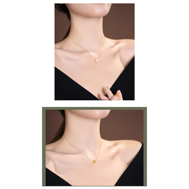 Collana con ciondolo a forma di farfalla Buddha che ride in giada ciano naturale Hetian Jade in argento sterling 925 - image 32