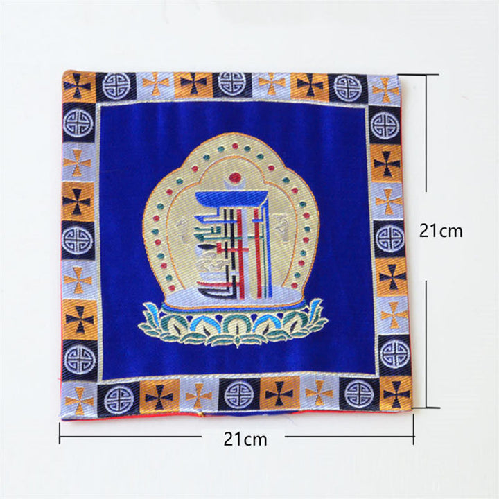 Tappetino da preghiera per altare Man-Bcu Kalachakra Meditazione curativa Tappetino Jacquard