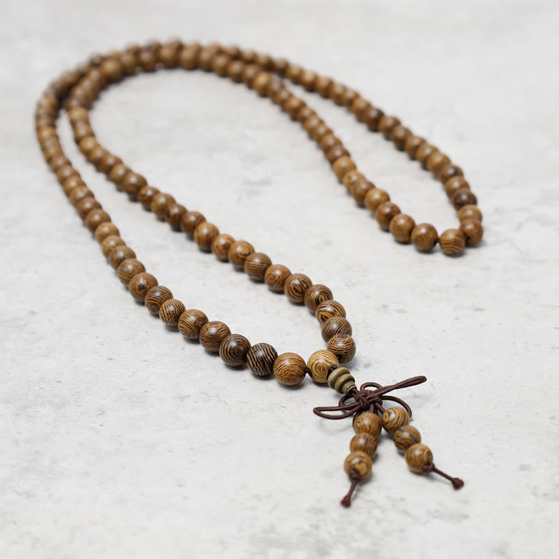 Buddha Stones 108 Mala Beads Bracciale Preghiera Meditazione Sandalo Elastico - image 17