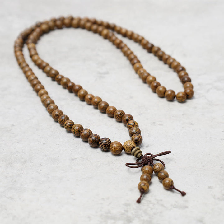 Buddha Stones 108 Mala Beads Bracciale Preghiera Meditazione Sandalo Elastico - image 17