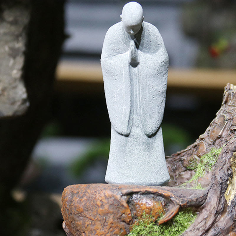 Buddha Stones Meditazione Buddha Monaco Serenità Decorazione della casa