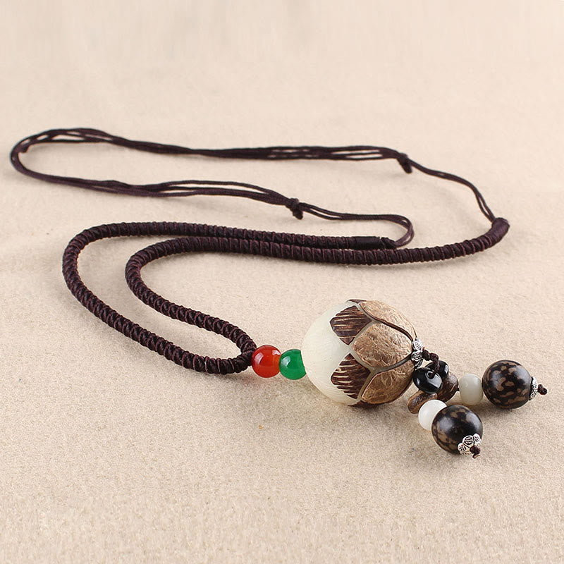 Collana con ciondolo Buddha Stones Bodhi Seed Lotus Wisdom Harmony - Seme di loto Bodhi - image 14