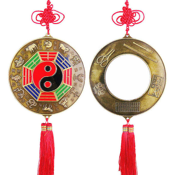 Mappa Feng Shui Bagua Mappa energetica dell'armonia dei nodi cinesi Specchio