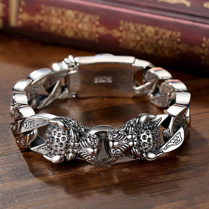 Braccialetto a catena con motivo leopardato Buddha Stones Healing Balance