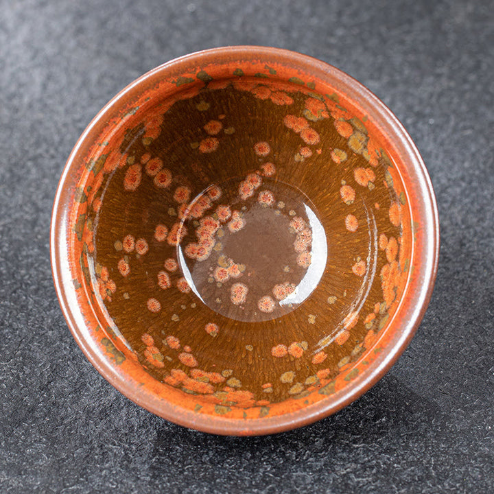 Buddha Stones Fiori che sbocciano Modello Cinese Jianzhan Forno Cambia Tazza da tè in ceramica Tazza da tè Kung Fu Ciotola