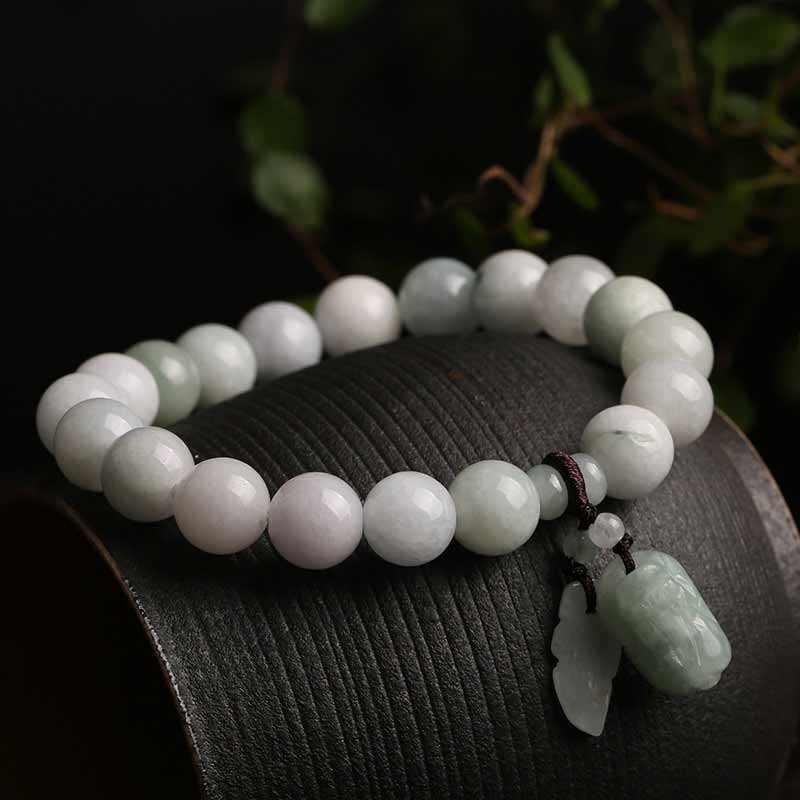Braccialetto di successo Buddha Stones Natural Jade Pi Xiu Buddha Zucca Mela