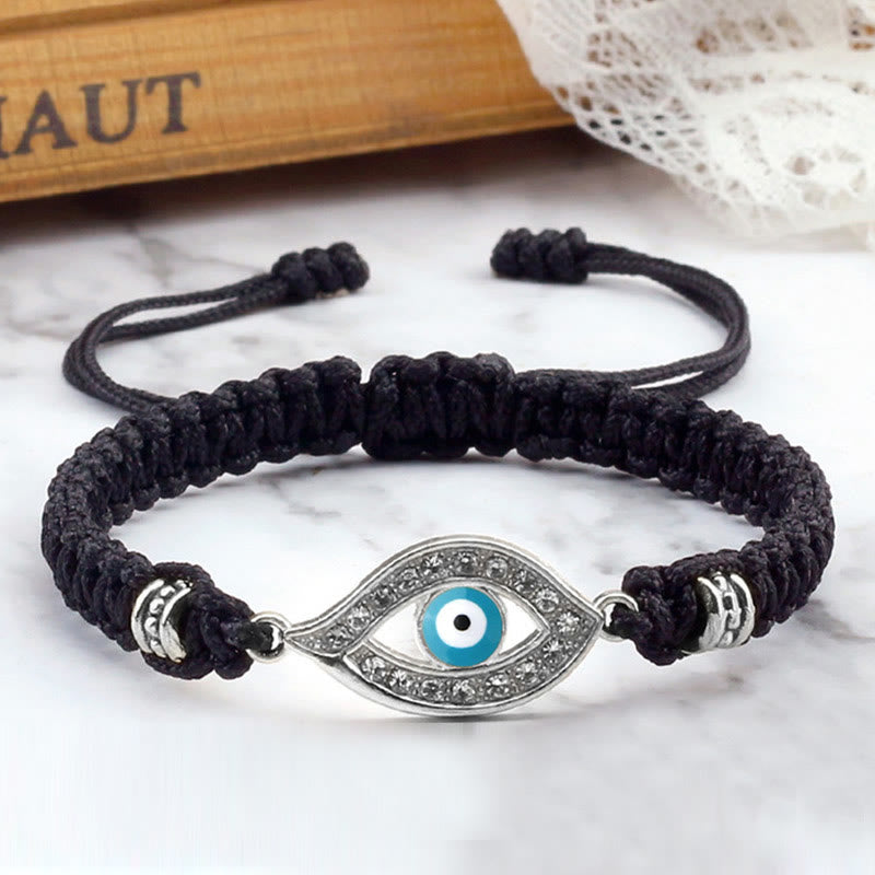 Braccialetto di corda Buddha Stones Evil Eye Keep Away Evil Spirits