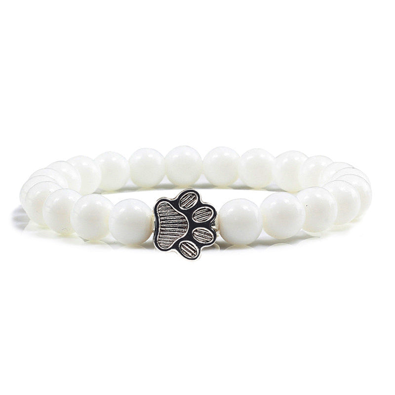 Buddha Stones Braccialetto con pietra "Salva un cane" - Pietra Bianca - image 15