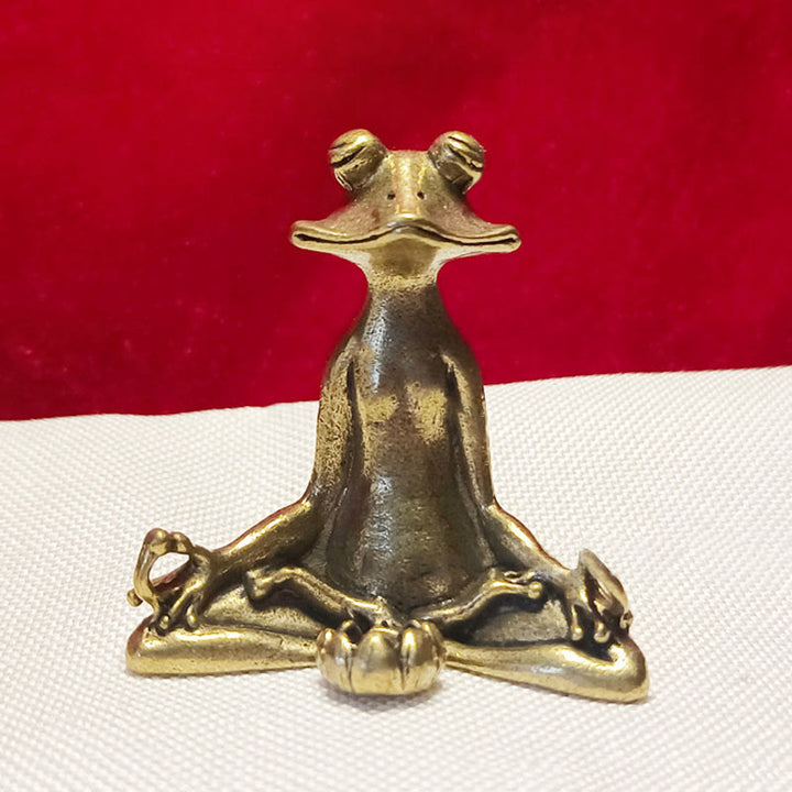 Buddha Stones Mini Piccola Rana Tartaruga Koi Pesce Lumaca Granchio Rame Ricchezza Decorazione per la casa