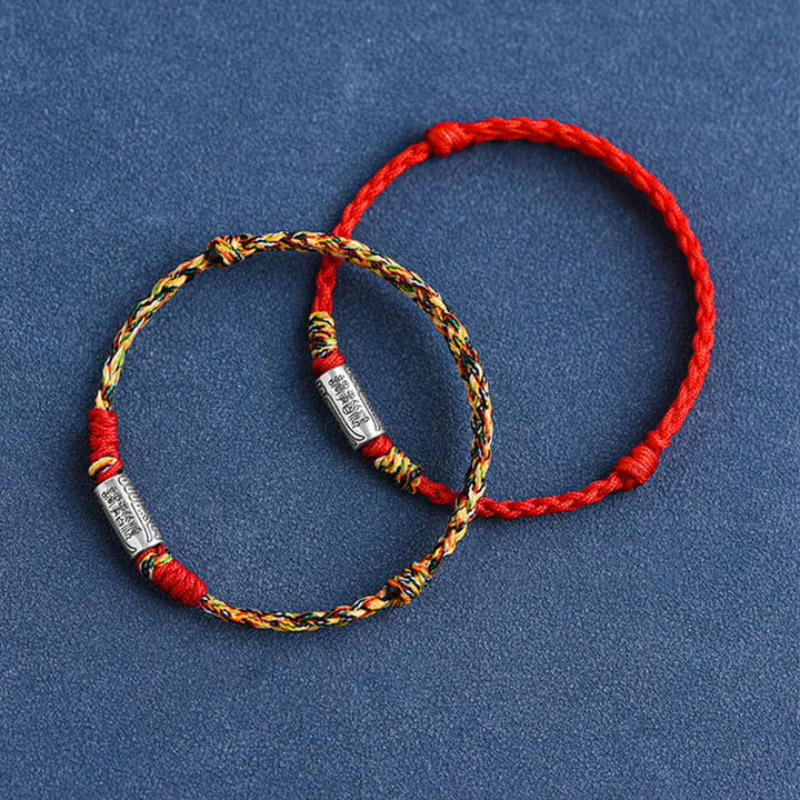 Buddha Stones Bracciale Cavigliera in Argento Sterling 925 Fatto a Mano Tutto Va Bene Design Protezione Forza