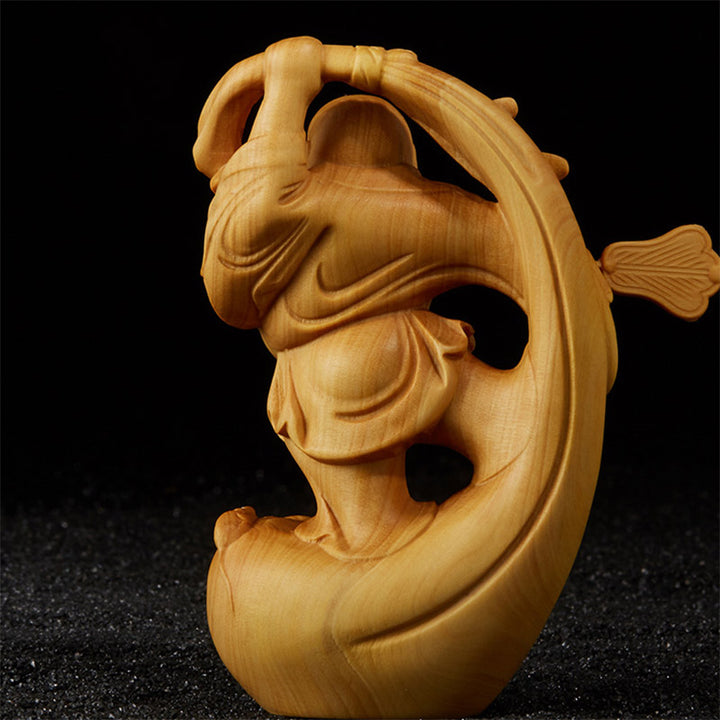 Decorazione per la casa della prosperità del bosso del Buddha che ride
