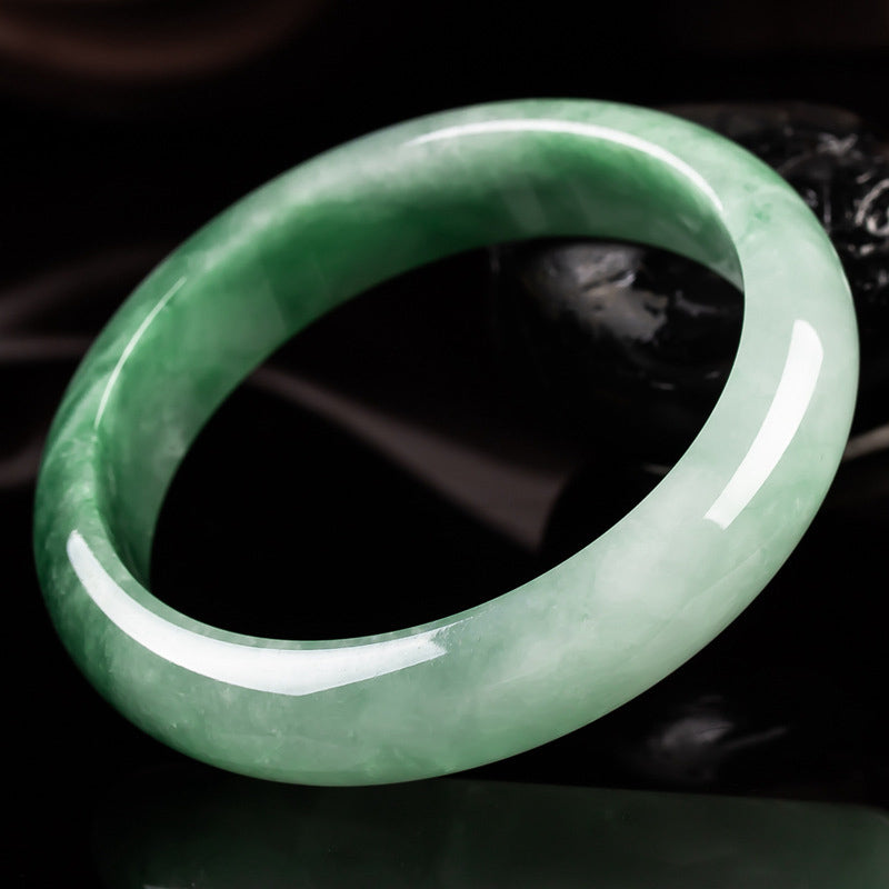 Braccialetto di benedizione della fortuna in giada naturale Buddha Stones