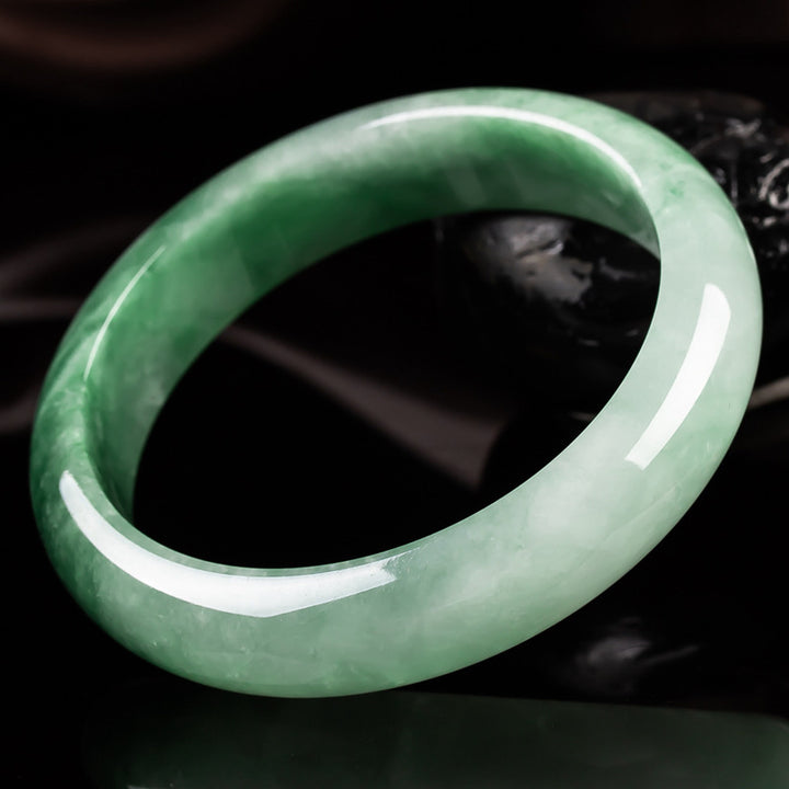 Braccialetto di benedizione della fortuna in giada naturale Buddha Stones