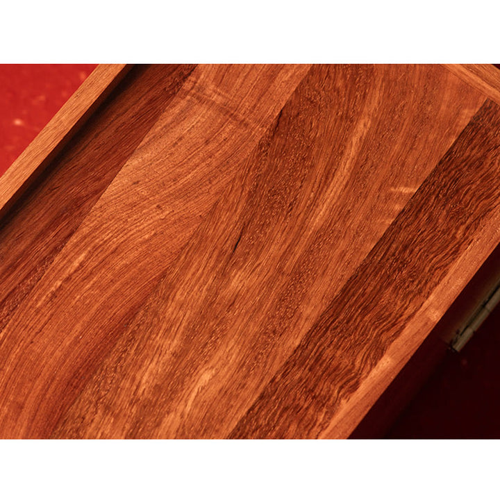 Scatola portaoggetti antica in palissandro fatta a mano con serratura, grande, a doppio strato, con fiori, in legno, regalo, organizer