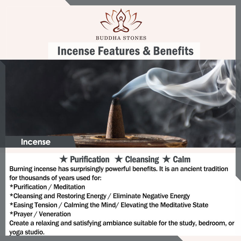 Buddha Stones Aroma floreale misto Sandalo Incenso a riflusso Confezione da 50 coni