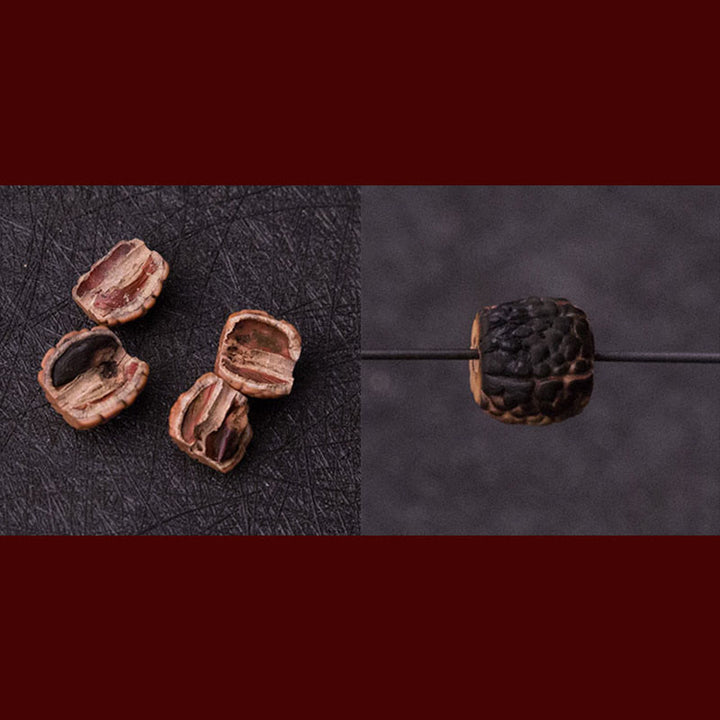Tibet 108 Mala Beads Rudraksha Bodhi Seed Zodiaco Cinese Natale Buddha Ricchezza Braccialetto Charm