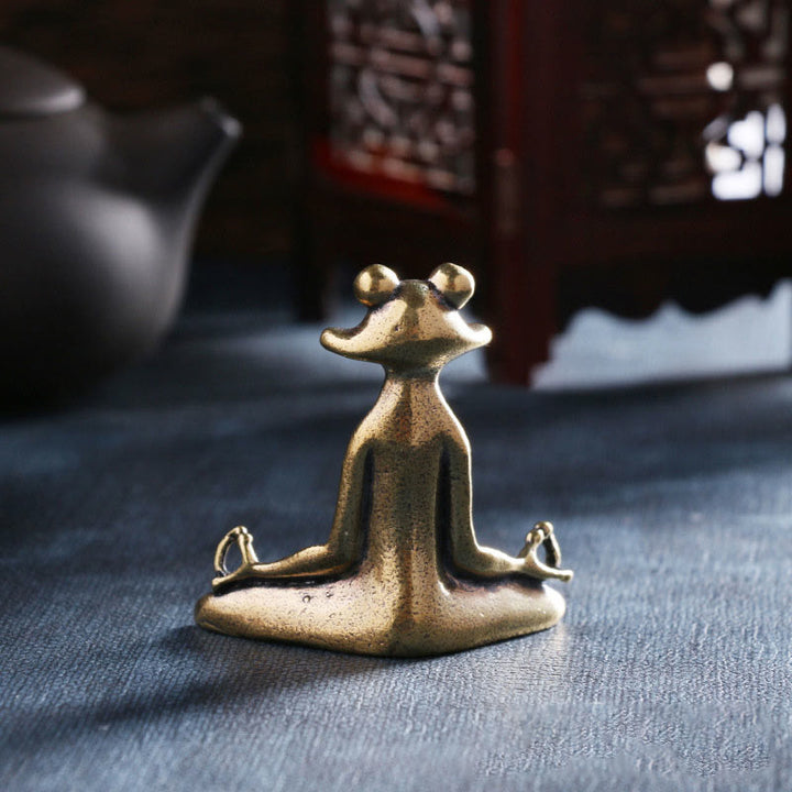 Buddha Stones Mini Piccola Rana Tartaruga Koi Pesce Lumaca Granchio Rame Ricchezza Decorazione per la casa