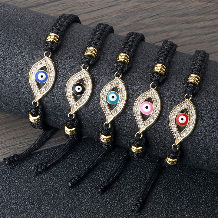 Braccialetto di corda Buddha Stones Evil Eye Keep Away Evil Spirits