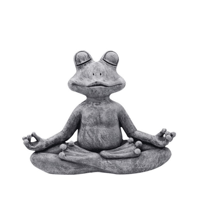 Meditazione Zen Cane Gatto Rana Decorazione - Rana 9,5x12,5X5cm (300g) - image 9